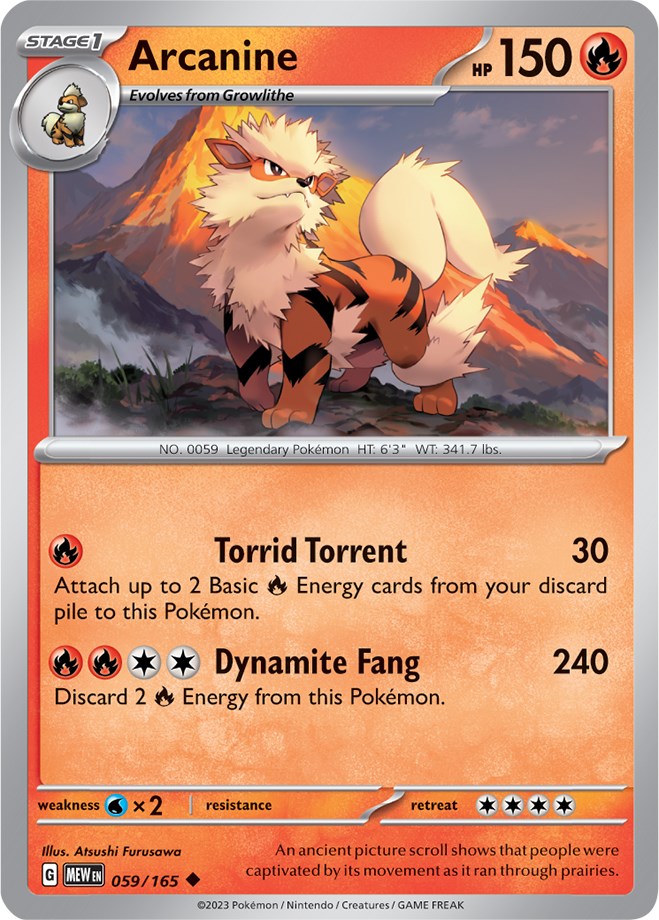 Arcanine (059/165) [Scarlet & Violet 151]