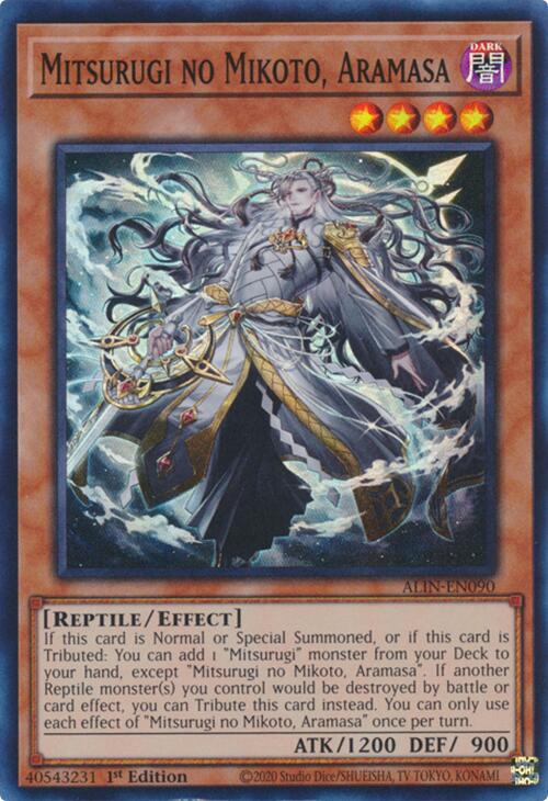 Mitsurugi no Mikoto, Aramasa [ALIN-EN090] Super Rare