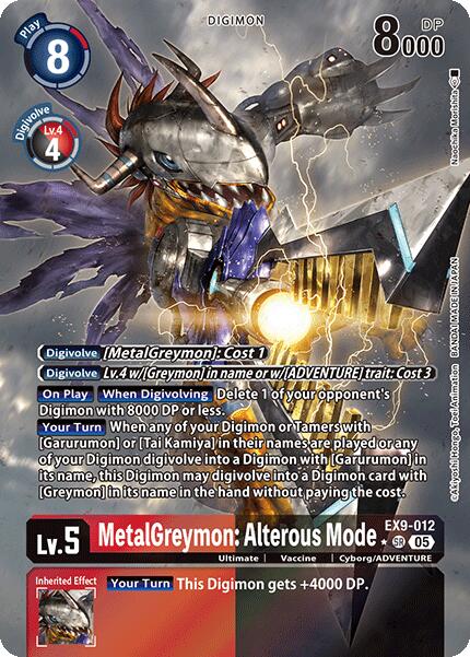 MetalGreymon: Alterous Mode [EX9-012] (Alternate Art) [Versus Monsters]