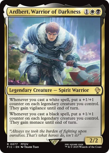 Ardbert, Warrior of Darkness (Surge Foil) [FINAL FANTASY Commander]