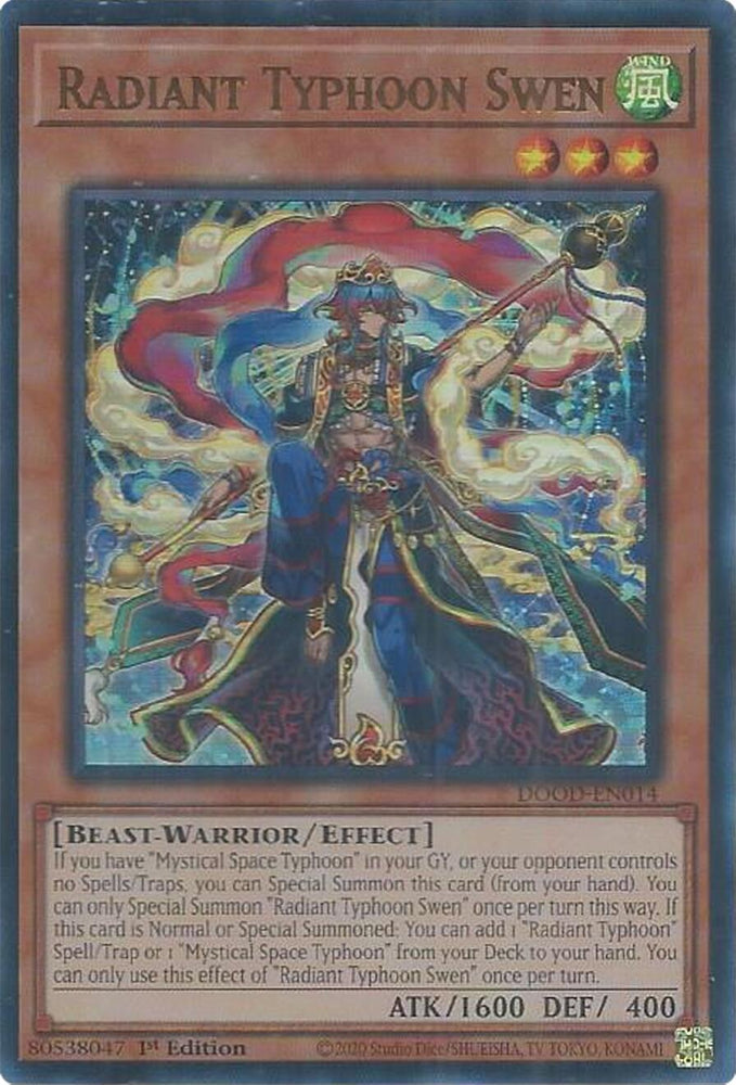 Radiant Typhoon Swen [DOOD-EN014] Ultra Rare