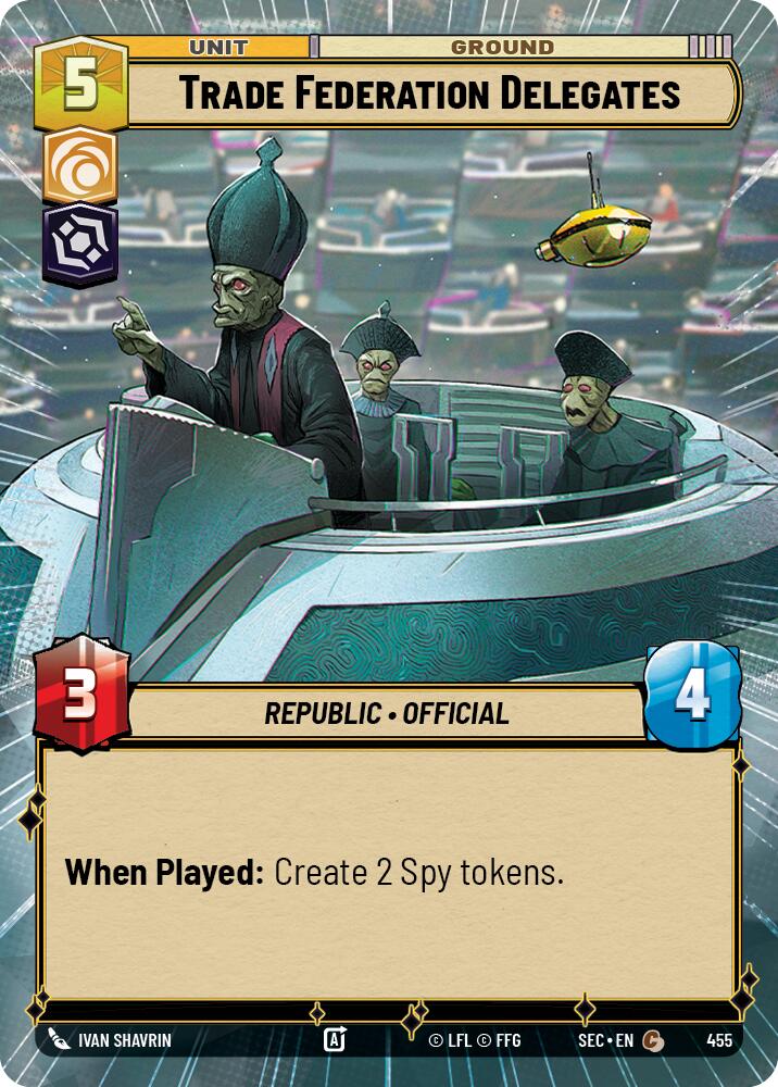 Trade Federation Delegates (455) (Hyperspace) (455) [Secrets of Power]