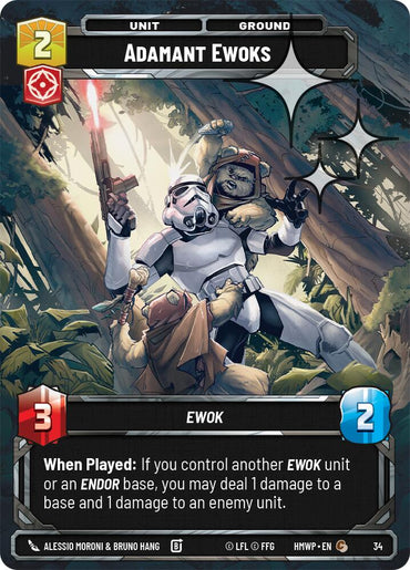 Adamant Ewoks (34) (Foil) (34) [Homeworlds: Weekly Play]