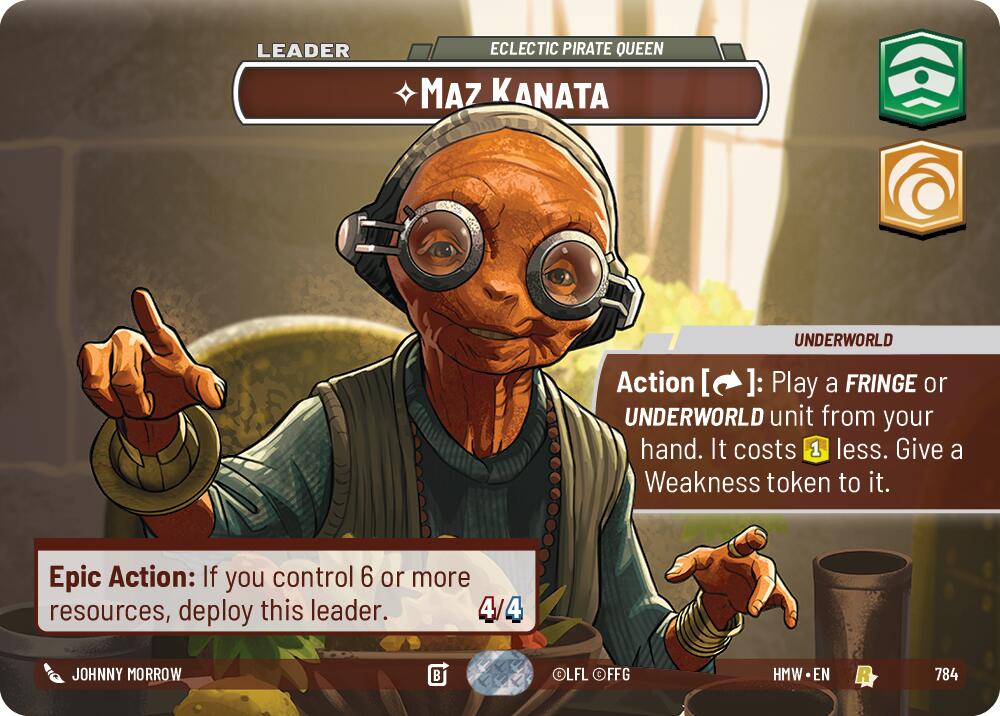 Maz Kanata - Eclectic Pirate Queen (784) (Showcase) (784) [Homeworlds]