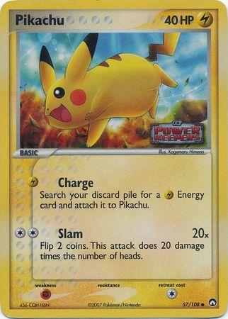 Pikachu (57/108) (Stamped) [EX: Power Keepers]