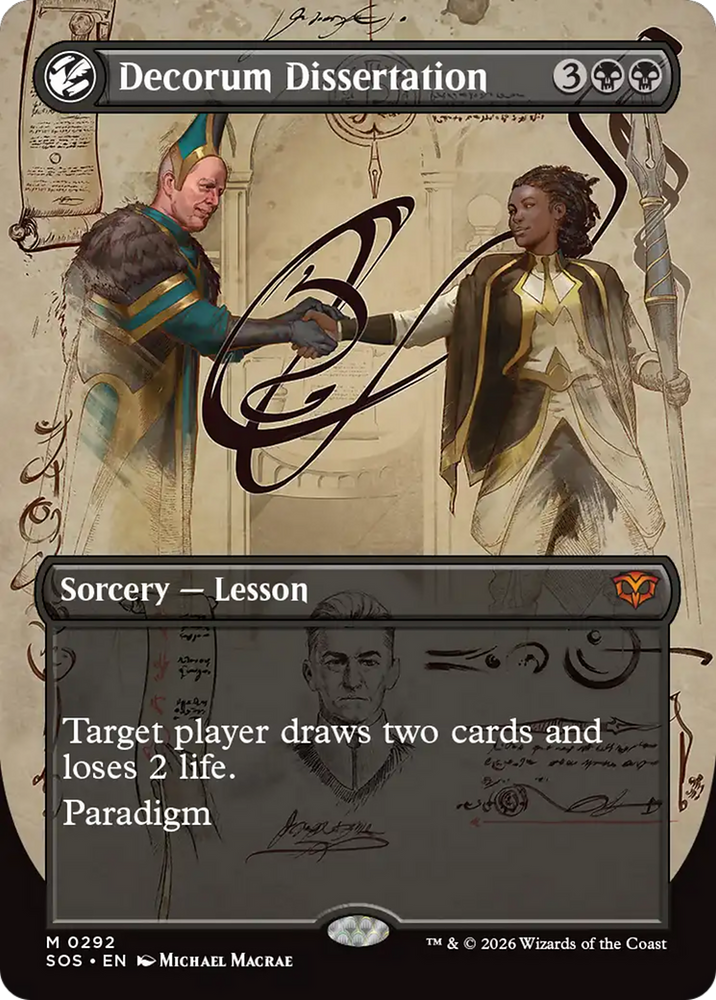 Decorum Dissertation (Borderless) [Secrets of Strixhaven]
