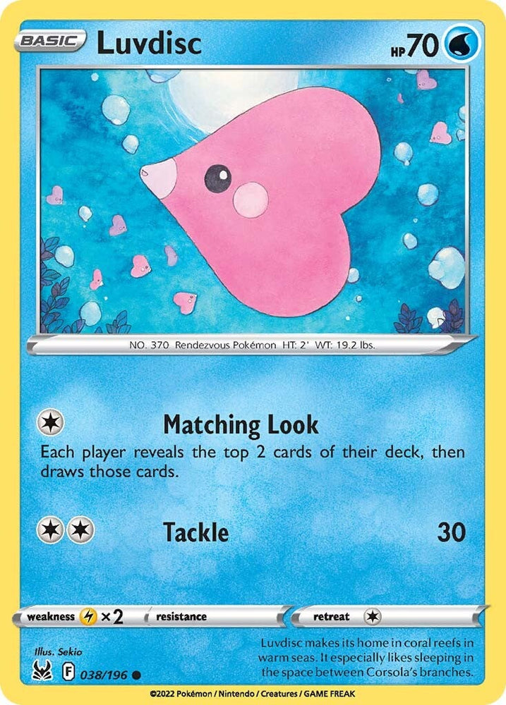 Luvdisc (038/196) [Sword & Shield: Lost Origin]