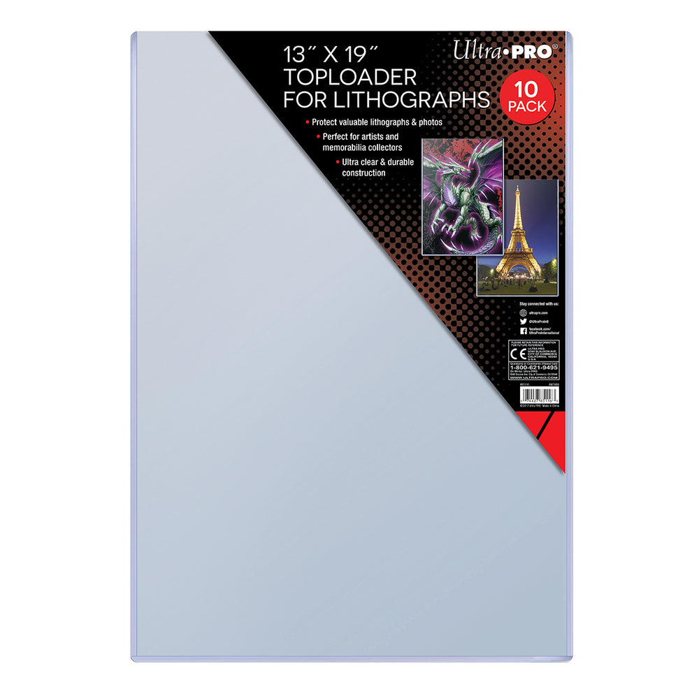 Ultra PRO: Toploader - 13" x 19" (10ct - Toploader for Lithographs)